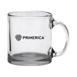 13 oz Clear Glass Coffee Mug