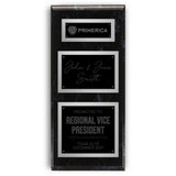 20x44 Modern Diamond Engraved Plaque on Black Marble Board