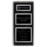 20x44 Classic Diamond Engraved Plaque on Black Marble Board