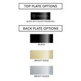 20x44 Modern Diamond Engraved Plaque on Black Matte Board