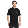 Barone's Barracudas Full Button Polo Black