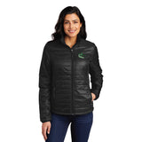 Barone's Barracudas Ladies Port Authority Puffy Jacket Black