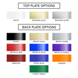 18x36 Modern Color Sublimated Plaque on Black Matte Board