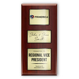 18x36 Modern Color Sublimated Plaque on Cherry Board