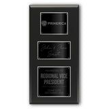 18x36 Modern Diamond Engraved Plaque on Black Matte Board