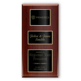 18x36 Classic Diamond Engraved Plaque on Cherry Board