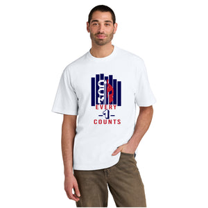 The Spartan Hierarchy Every 1 Counts Heavyweight Tee White