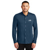 Fontana Financial Stretch Jersey Long Sleeve Shirt Insignia Blue
