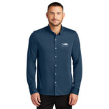 Fontana Financial Stretch Jersey Long Sleeve Shirt Insignia Blue