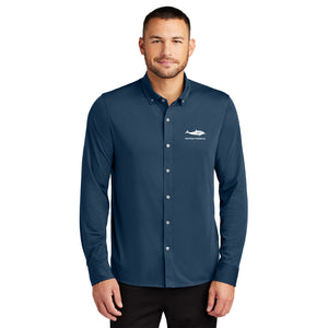 Fontana Financial Stretch Jersey Long Sleeve Shirt Insignia Blue
