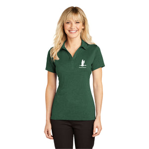 FreedoMNeers Women's Heather Contender Polo Forest Green