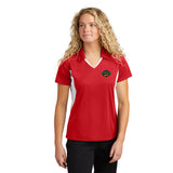 ICE Ladies' Sport Tek Color Block Polo Red & White