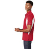 ICE Sport Tek Color Block Polo Red & White