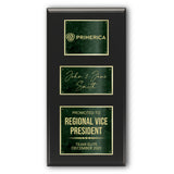 18x36 Modern Laser Engraved Marble Plaque on Black Matte Board