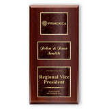 18x36 Classic Laser Engraved Marble Plaque on Cherry Board