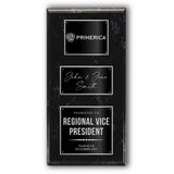 18x36 Modern Laser Engraved Plaque on Black Marble Board