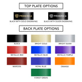 18x36 Modern Diamond Engraved Plaque on Black Marble Board