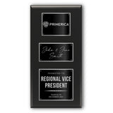 18x36 Modern Laser Engraved Plaque on Black Matte Board