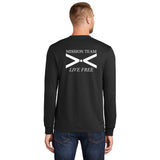 O'Brien's Mission Team Port & Company Long Sleeve Tee Jet Black