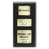 18x36 Modern Sublimated Plaque on Black Matte Board