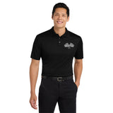 The Pacesetters Fine Jaquard Polo Black