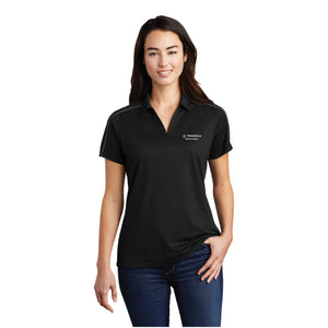 Byer Builders Ladies Micropique Sport-Wick Piped Polo Black/Iron Grey
