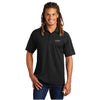 Byer Builders Micropique Sport-Wick Piped Polo Black/Iron Grey