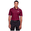 Cardino's Crusaders Men's Maroon CrownLux Performance Plaited Tipped Polo