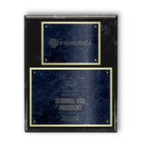 Modern Diamond Engraved Marble Plaque on Black Marble Board
