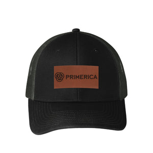 Port Authority Snapback Trucker Cap With Leather Primerica Patch